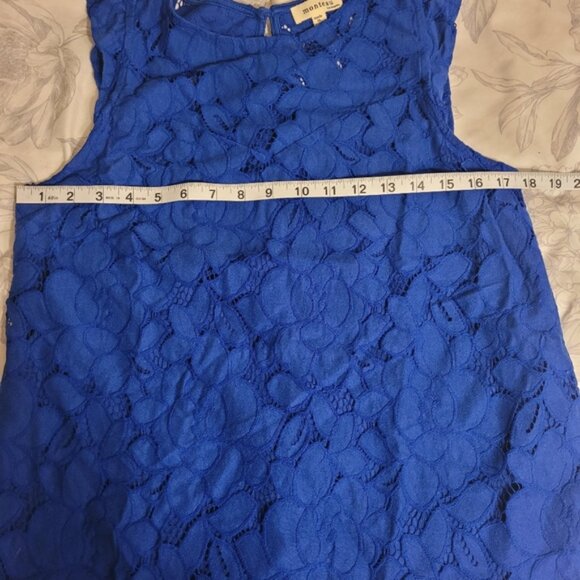 Monteau Blue Lace Tank Top - Picture 4 of 4